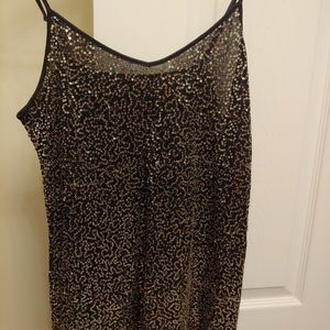 Express sequin (gold/silver) Dress tank